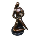 Estatua de latón abstracta Madre-Hijo Decoración Bronce Escultura Tpy-051